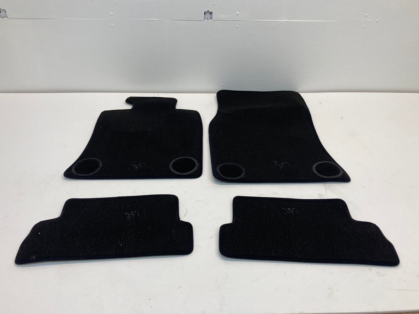 Mini Cooper Floormats Set Velours Black OEM 51477345147 09-15 R57 357