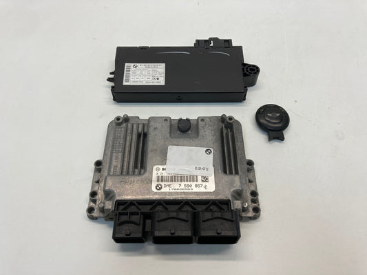 Mini Cooper S DME and Key Set Manual w/ CAS N14 12147601756 07-10 R55 R56 R57 411