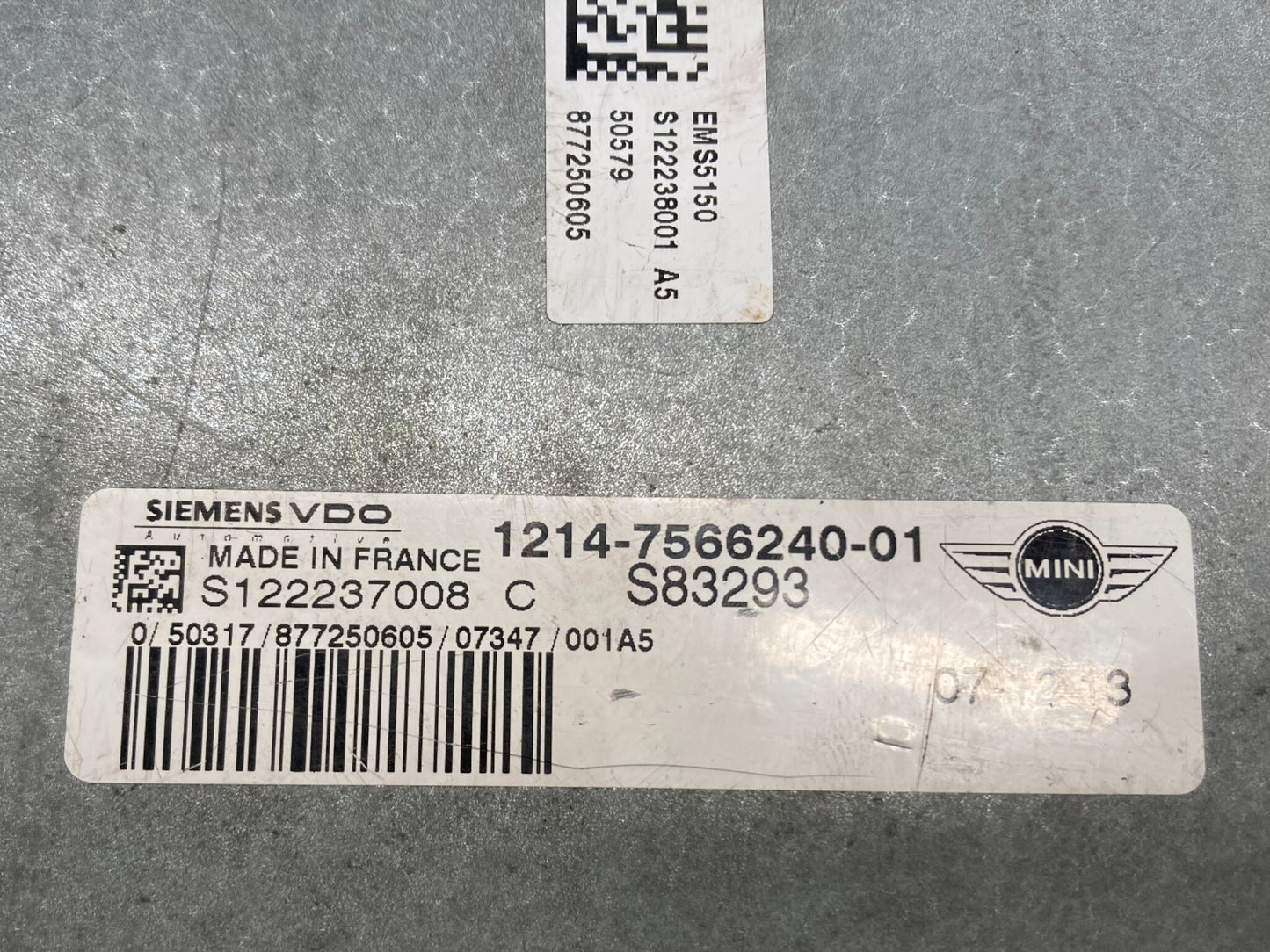 Mini Cooper Basic Control Unit DME 12147566240 2008 R52