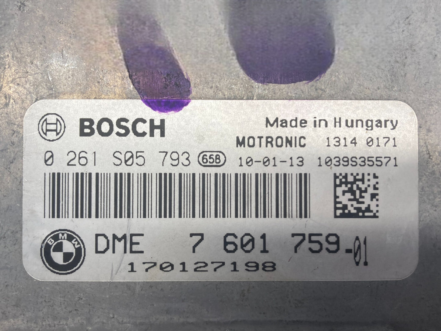 Mini Cooper Base DME Engine Control Unit N12 12147590860 07-10 R55 R56 R57