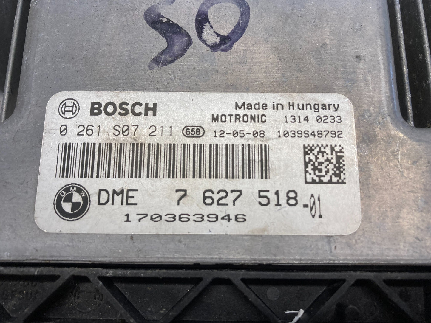 Mini Cooper Base DME Engine Control Unit N16 12148652744 11-16 R5x R6x