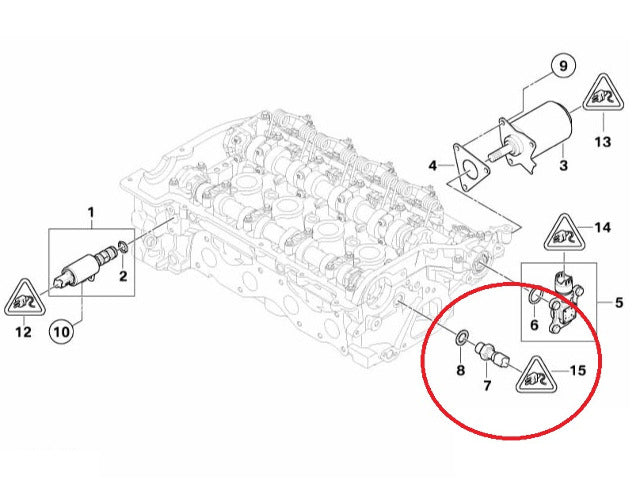 Mini Cooper N12 N14 Engine Oil Pressure Switch NEW 07-11 R55 R56 R57