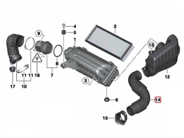 Mini Cooper Base Intake Tube Manifold 13712754424 07-15 R5x