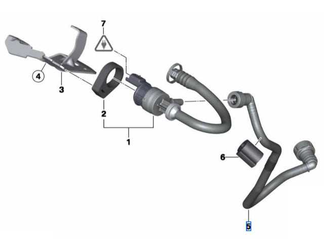 Mini Cooper S JCW Fuel Tank Breather Valve Vent Pipe 16122753136 07-15 N14 N18 R5x