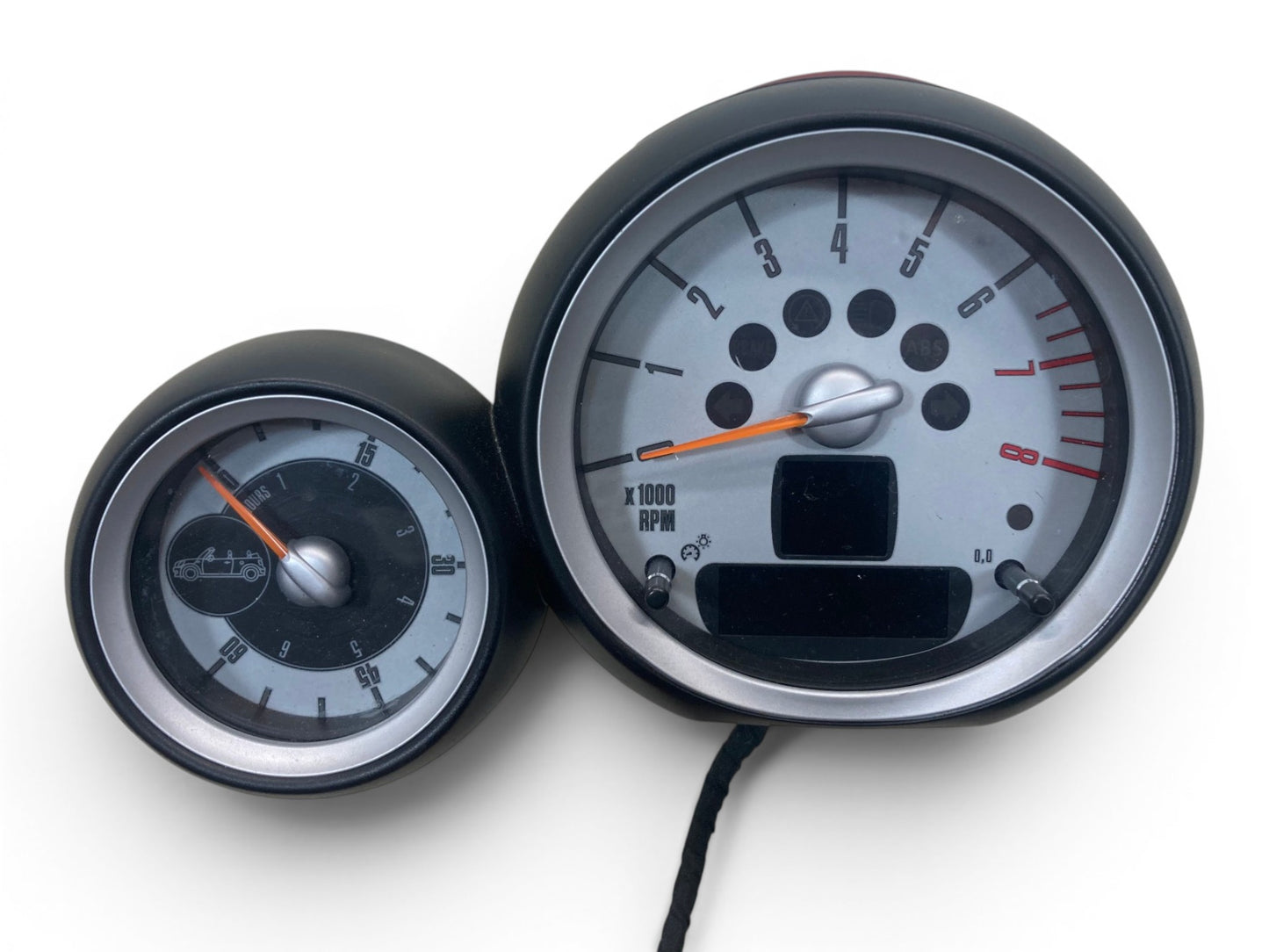 Mini Cooper Convertible Tachometer w/ Always Open Timer Silver 62109325831 09-15 R57