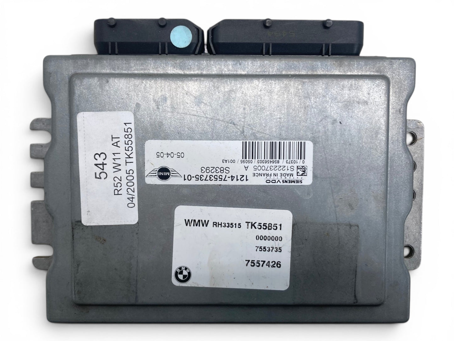 Mini Cooper S DME and Key Set Automatic W11 12147557395 2005-2008 R52 R53 543
