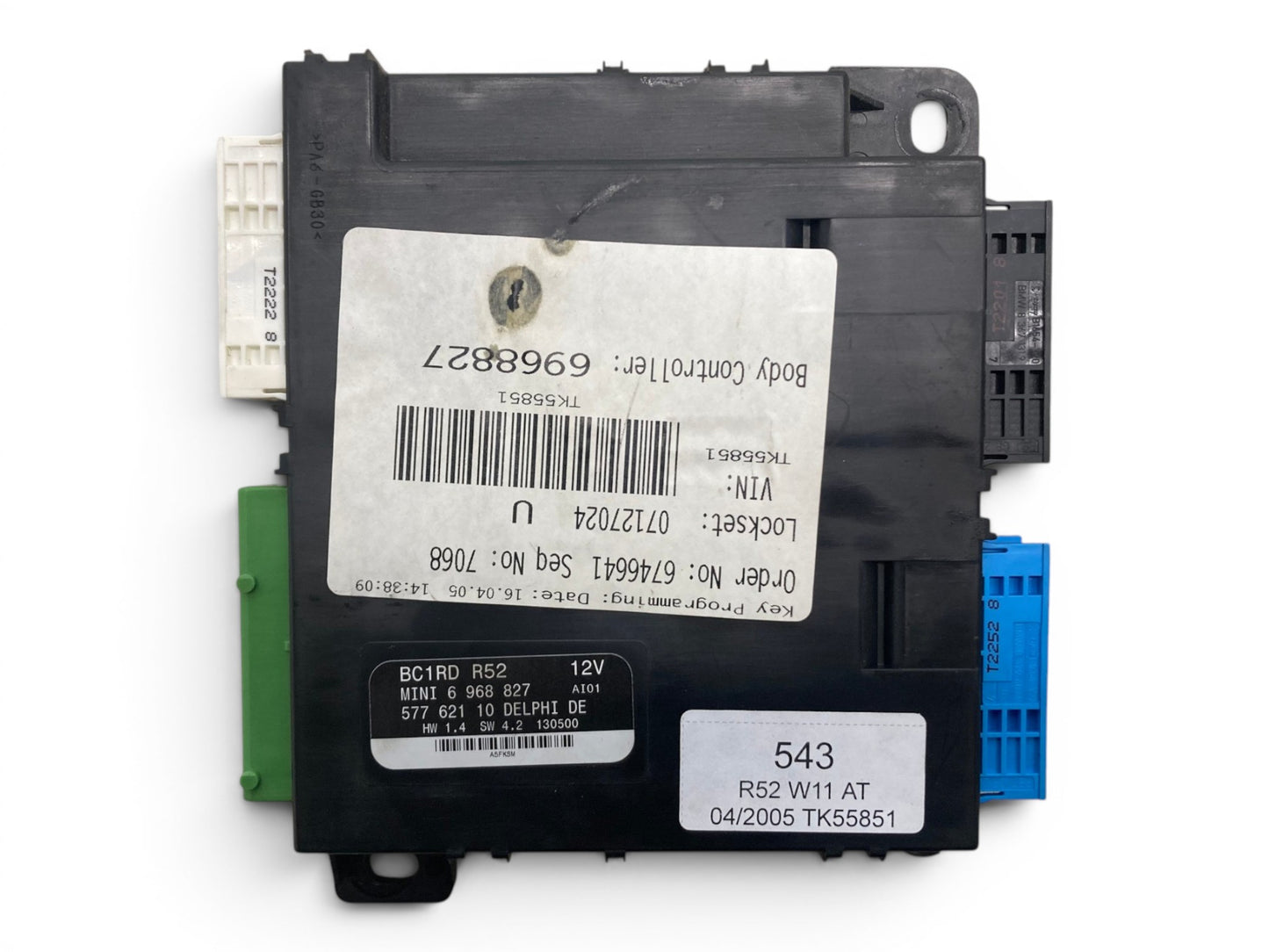 Mini Cooper Body Control Module BCM AT 61356968827 2005-2008 R52 543