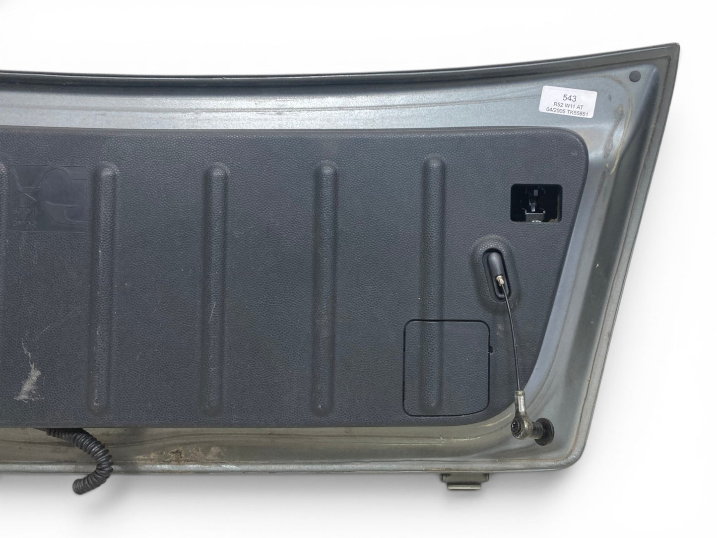Mini Cooper Convertible Rear Trunk Lid Tailgate Dark Silver 41627132880 05-08 R52 543