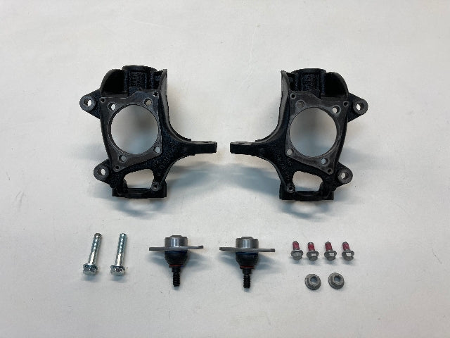 Mini Cooper Carrier Steering Knuckle Pair with New Ball Joint and Hardware 02-08 R50 R52 R53