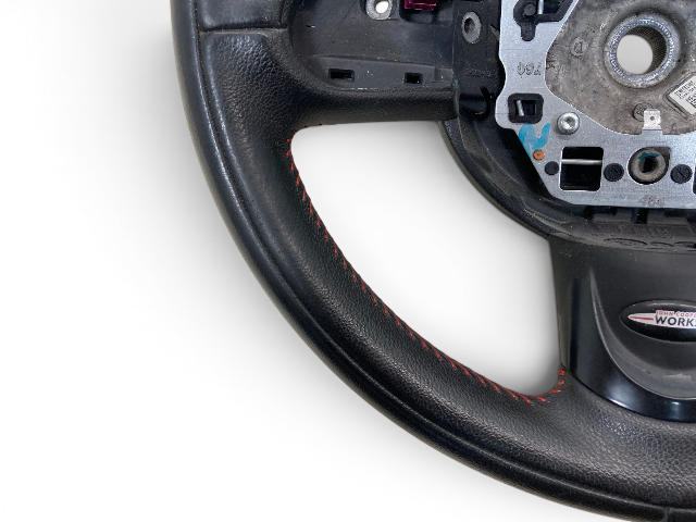 Mini Cooper JCW Steering Wheel Red Stitching MT 32306798801 07-15 R5x R6x 550