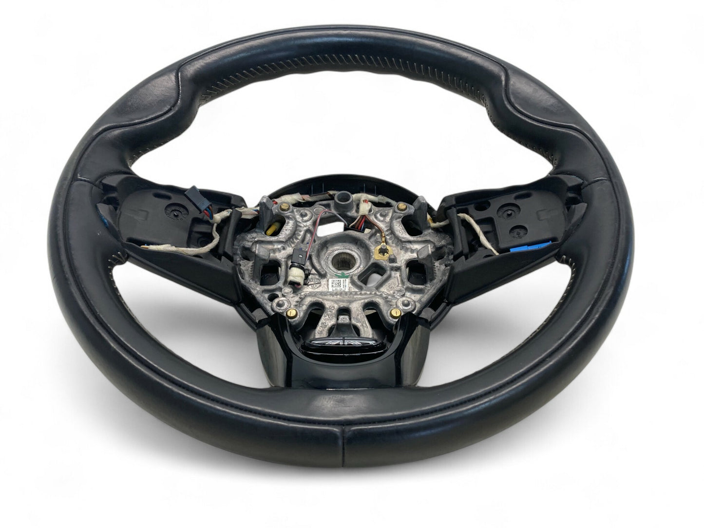 Mini Cooper Steering Wheel Black Leather AT 32306996051 14-22 F5x F60 487