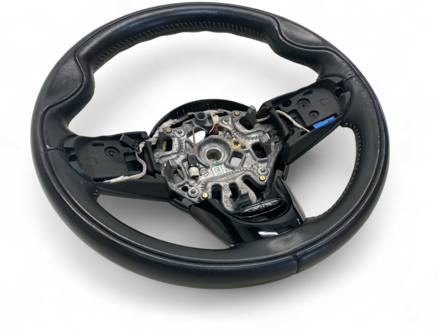 Mini Cooper Steering Wheel Black Leather AT 32306996051 14-22 F5x F60 487