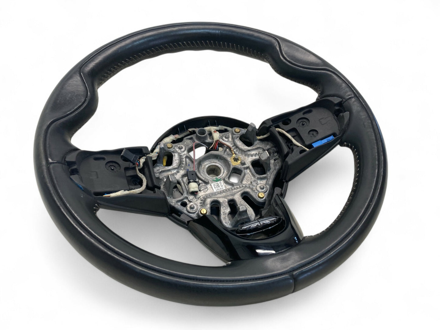 Mini Cooper Steering Wheel Black Leather AT 32306996051 14-22 F5x F60 487