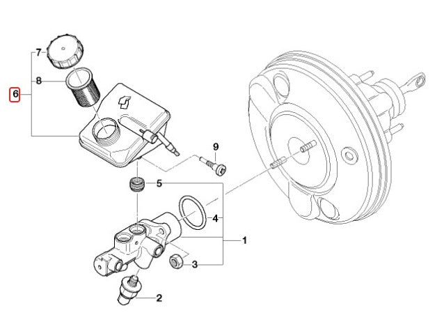 Mini Cooper Brake Master Cylinder Reservoir New OEM 34336756235 02-08 R50 R52 R5