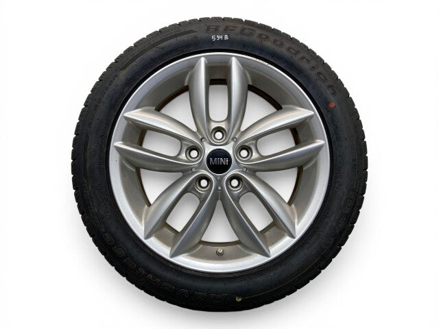 Mini Cooper 17" Silver 5-Star Double Spoke Wheel Set R124 36109803723 11-16 R6x 534