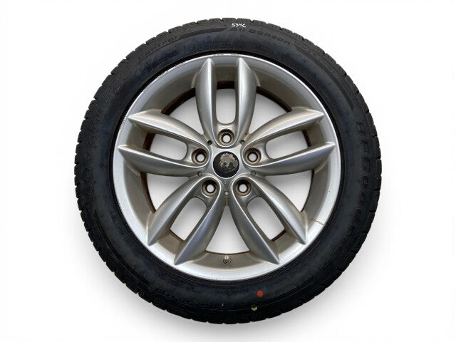 Mini Cooper 17" Silver 5-Star Double Spoke Wheel Set R124 36109803723 11-16 R6x 534