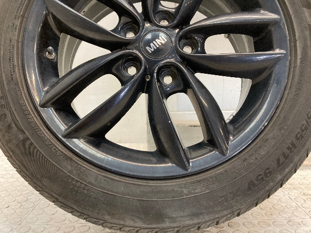 Mini Cooper Wheels 5-Star Double Spoke Black R124 36109804371 11-16 R60 R61 402
