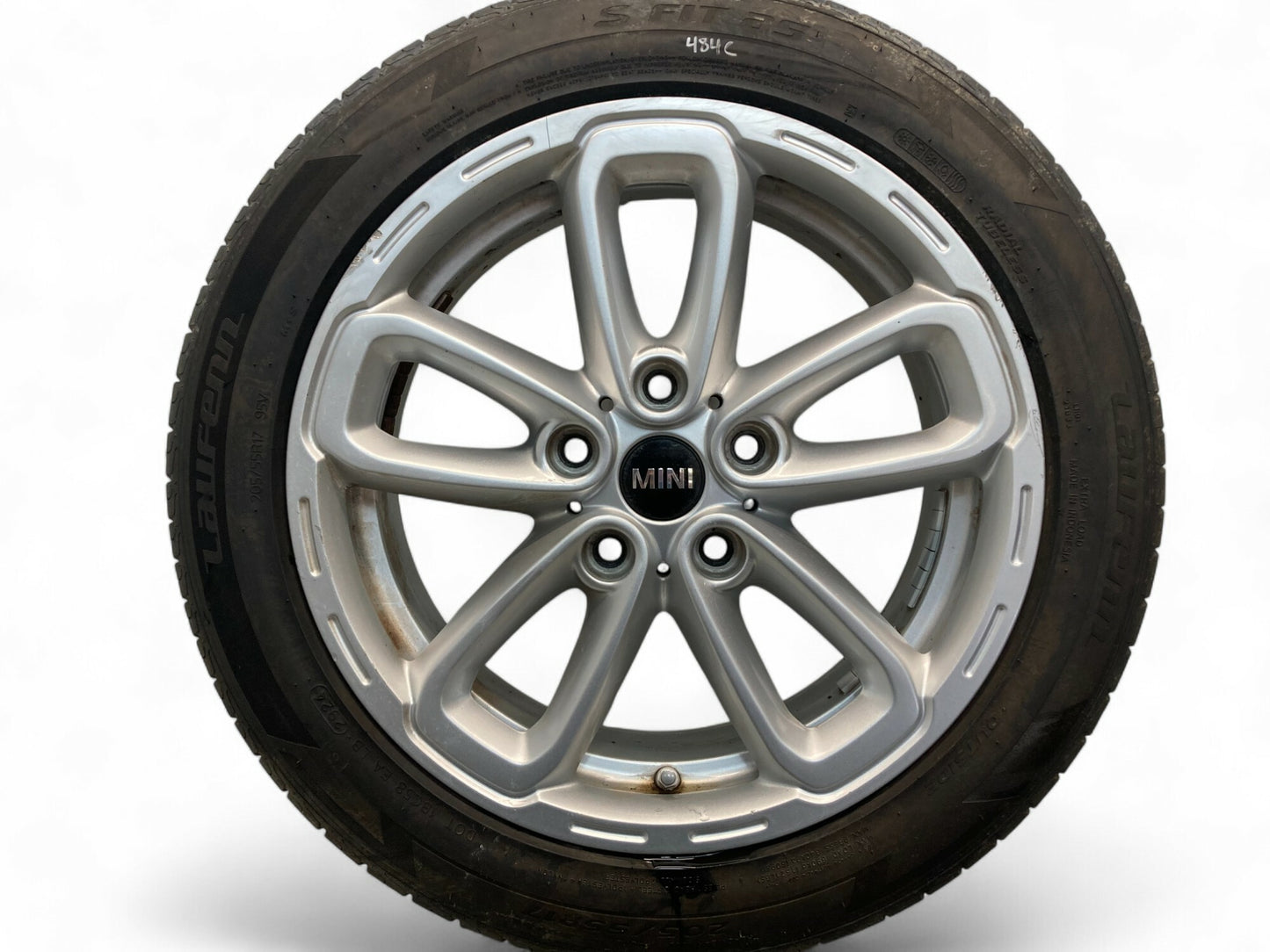 Mini Cooper 17" Silver 5-Star Triangle Spoke Wheel Set R141 36109811730 11-16 R6x 484