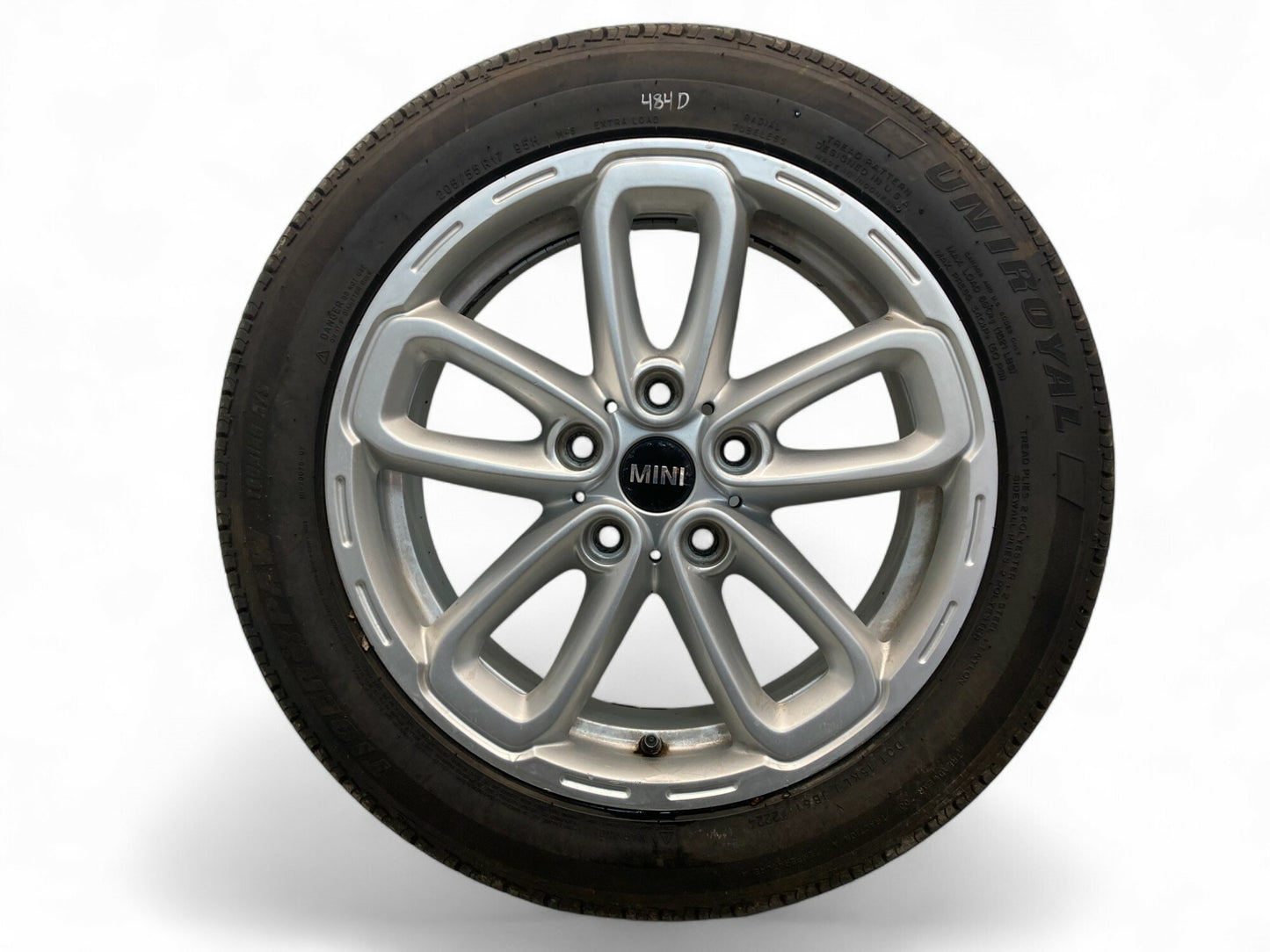 Mini Cooper 17" Silver 5-Star Triangle Spoke Wheel Set R141 36109811730 11-16 R6x 484