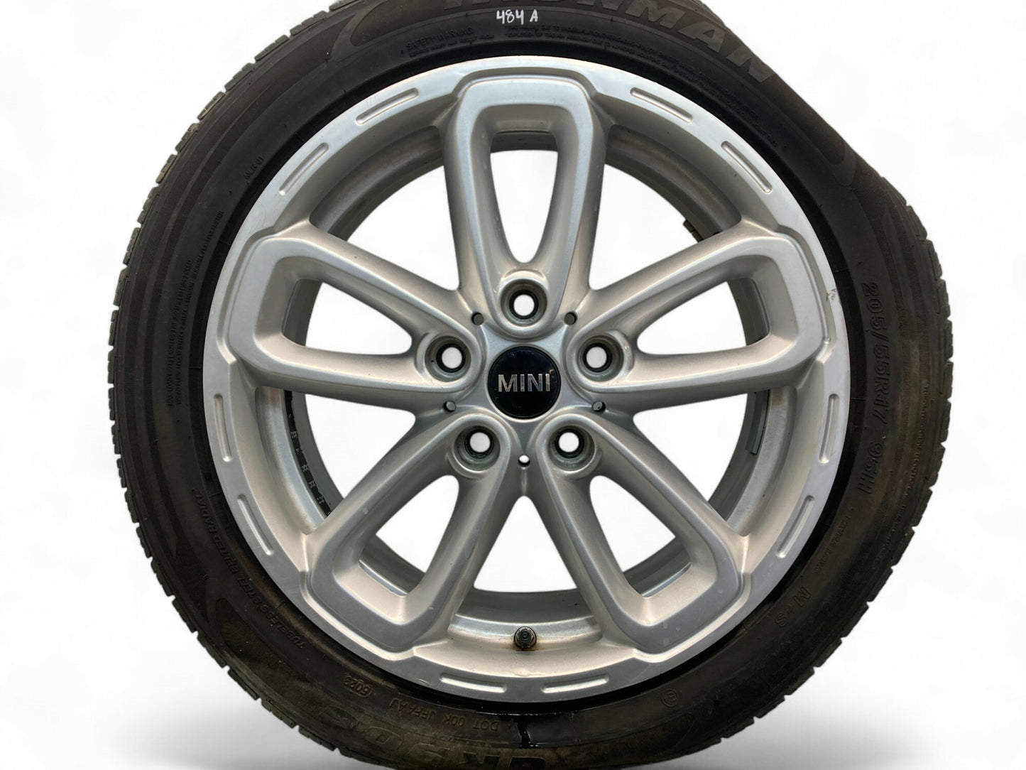 Mini Cooper 17" Silver 5-Star Triangle Spoke Wheel Set R141 36109811730 11-16 R6x 484