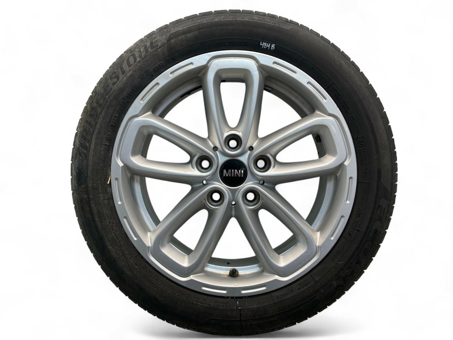Mini Cooper 17" Silver 5-Star Triangle Spoke Wheel Set R141 36109811730 11-16 R6x 484