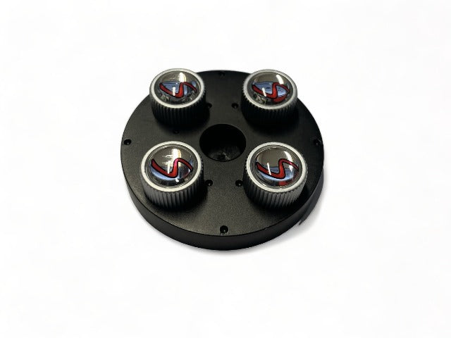 Mini Cooper S Logo Silver Valve Stem Caps - Set of 4 NEW OEM 36110429652