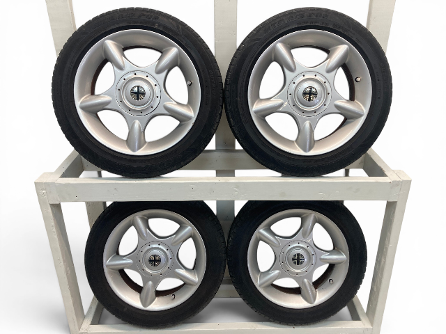 Mini Cooper 16" Silver 5-Spider Spoke Wheel Set R83 36111512348 02-15 R5x 358