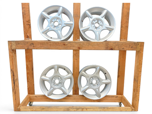 Mini Cooper 16" Silver 5-Spider Spoke Wheel Set R83 36111512348 2002-2015 R5x A