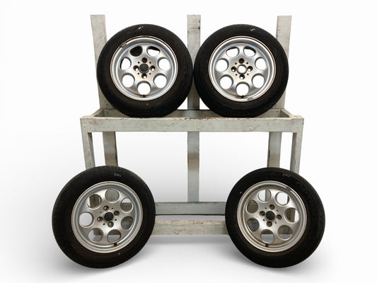 Mini Cooper 15" Silver 7-Hole Wheel Set R81 36111512458 2002-2015 R5x 529