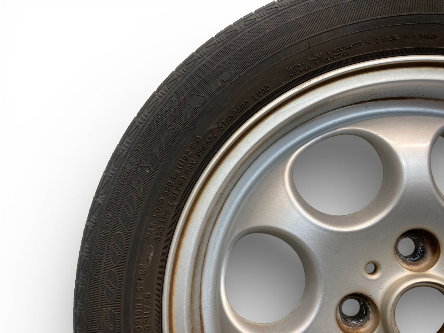 Mini Cooper 15" Silver 7-Hole Wheel Set R81 36111512458 2002-2015 R5x 529