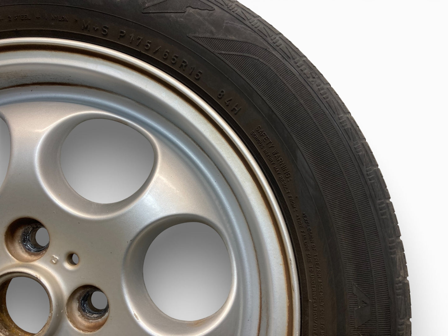 Mini Cooper 15" Silver 7-Hole Wheel Set R81 36111512458 2002-2015 R5x 529