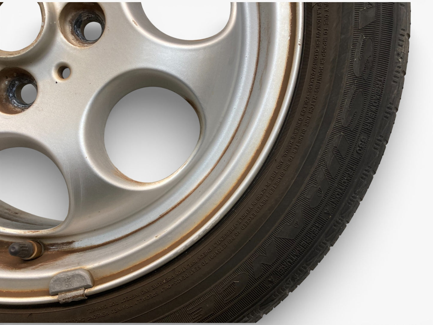 Mini Cooper 15" Silver 7-Hole Wheel Set R81 36111512458 2002-2015 R5x 529