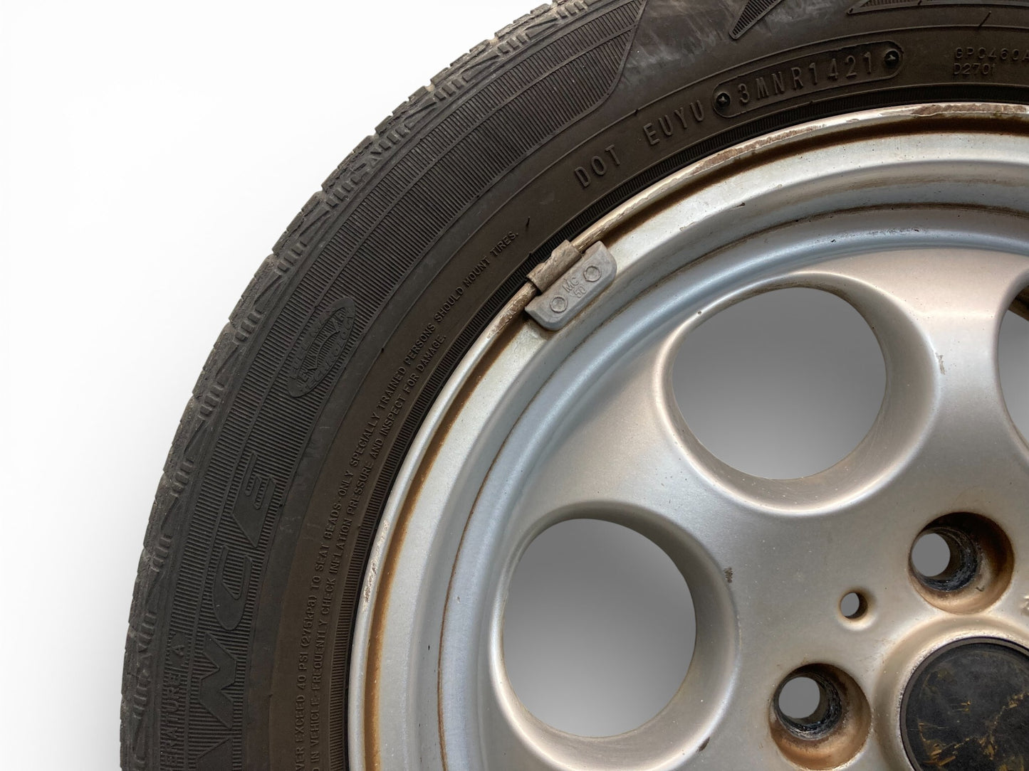 Mini Cooper 15" Silver 7-Hole Wheel Set R81 36111512458 2002-2015 R5x 529