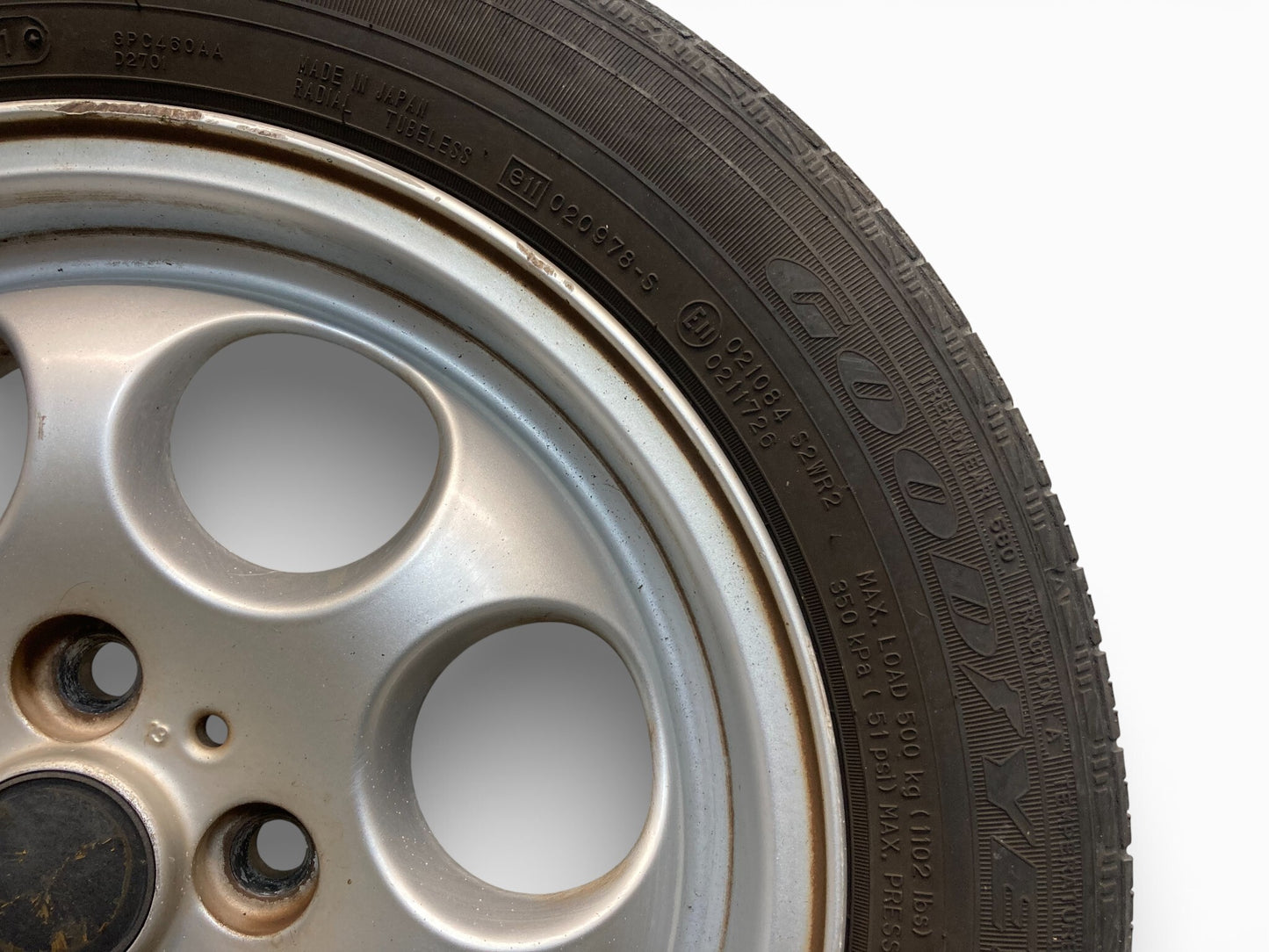 Mini Cooper 15" Silver 7-Hole Wheel Set R81 36111512458 2002-2015 R5x 529