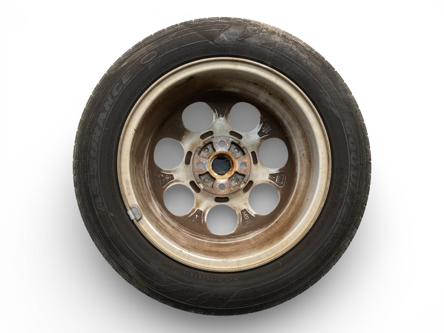 Mini Cooper 15" Silver 7-Hole Wheel Set R81 36111512458 2002-2015 R5x 529