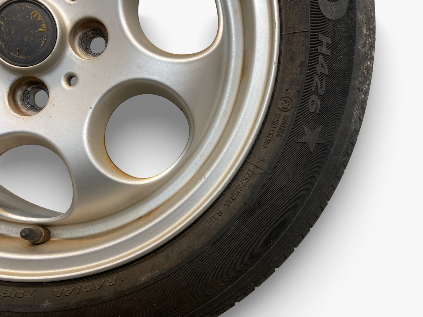 Mini Cooper 15" Silver 7-Hole Wheel Set R81 36111512458 2002-2015 R5x 529