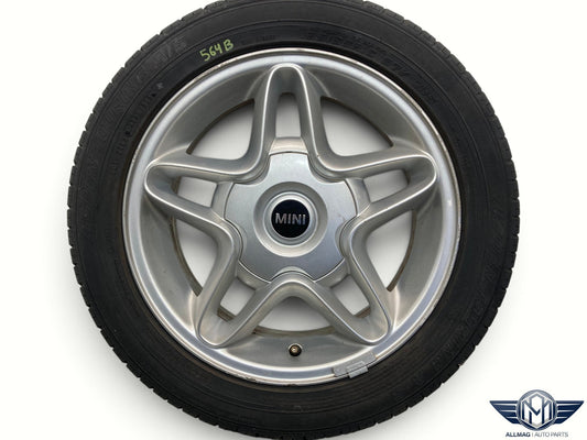Mini Cooper 16" Silver S-Winder Wheel Single R102 36116768584 2002-2015 R5x 564B
