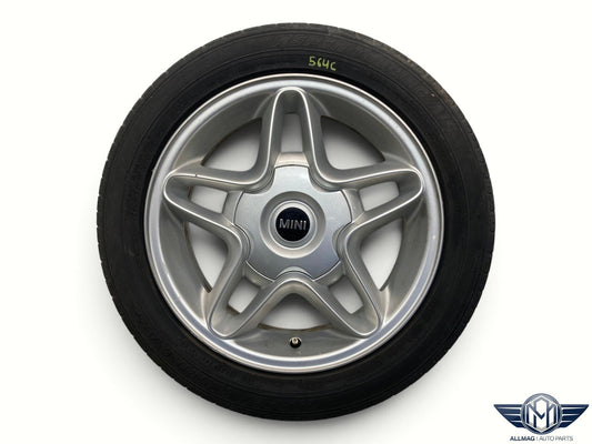 Mini Cooper 16" Silver S-Winder Wheel Single R102 36116768584 2002-2015 R5x 564C