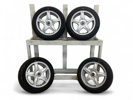 Mini Cooper 16" Silver 5-Star Blaster Wheel Set R103 36116769409 2002-2015 R5x 506