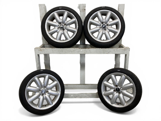 Mini Cooper 17" Silver S Spoke Wheel Set R85 36116773945 2002-2015 R5x 535
