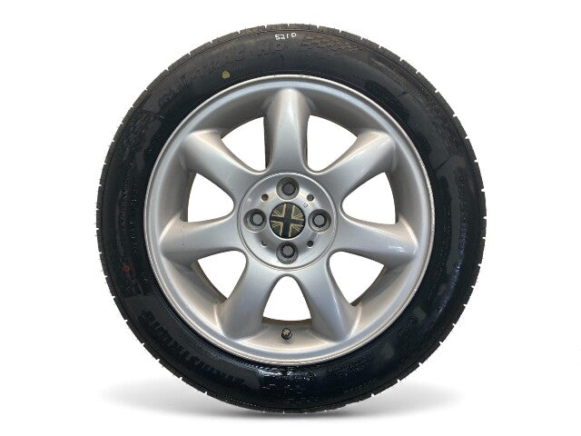 Mini Cooper 16" Silver Bridge Spoke Wheel Set R94 36116775684 2002-2015 R5x 521
