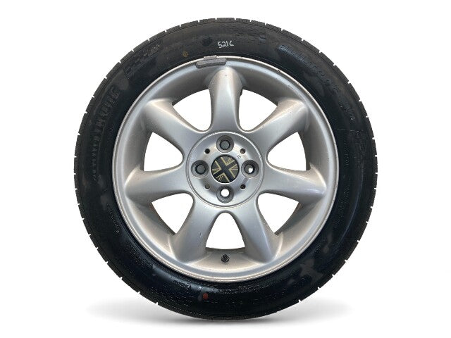 Mini Cooper 16" Silver Bridge Spoke Wheel Set R94 36116775684 2002-2015 R5x 521