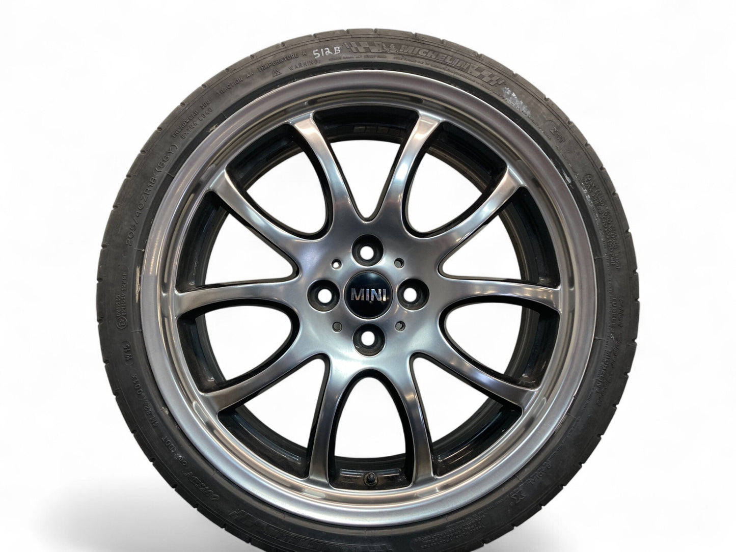 Mini Cooper JCW Refinished 18" Bright Turned Double Spoke Wheels R105 36116777973 02-15 R5x 512