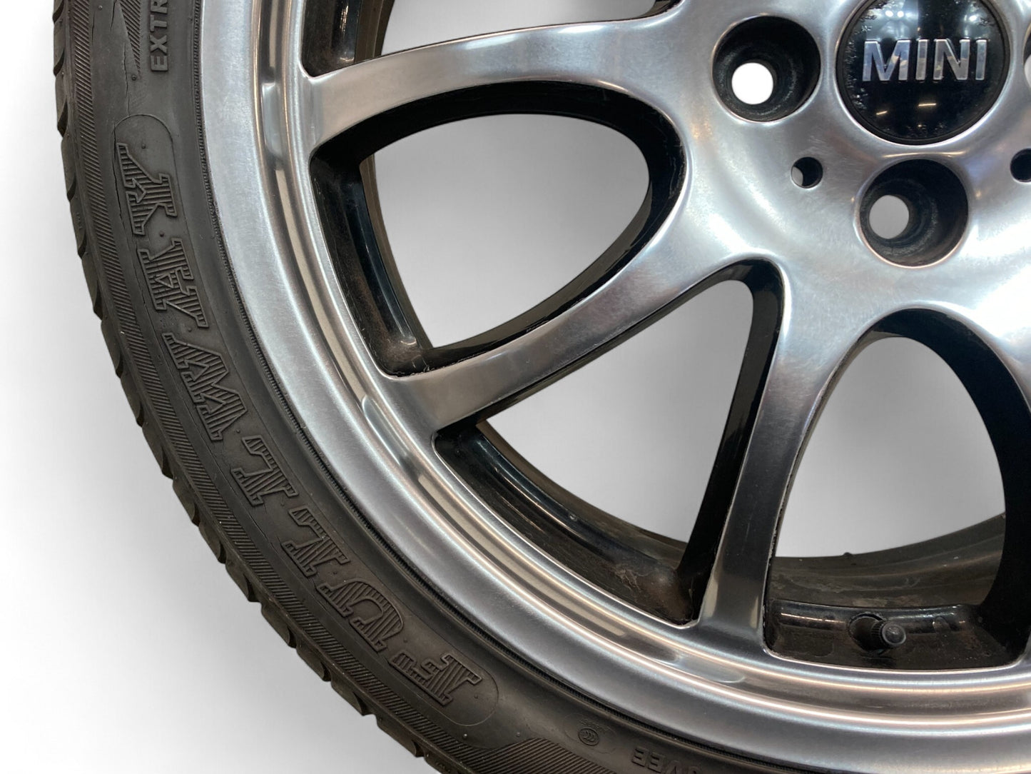 Mini Cooper JCW Refinished 18" Bright Turned Double Spoke Wheels R105 36116777973 02-15 R5x 512