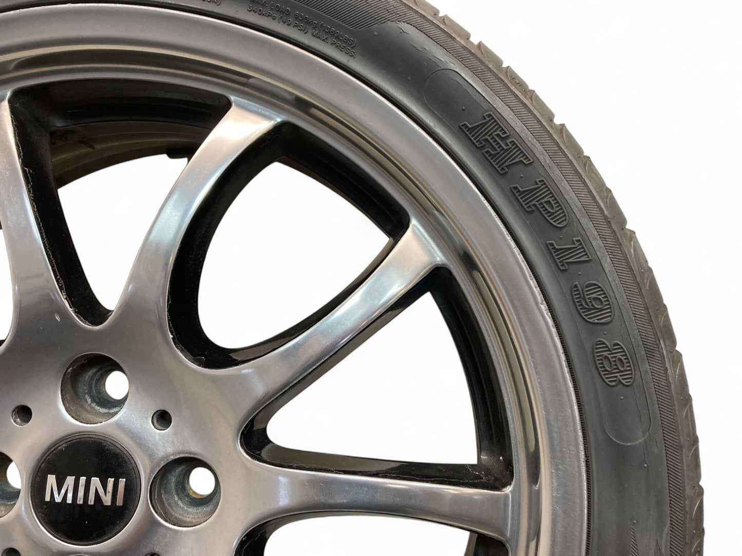 Mini Cooper JCW Refinished 18" Bright Turned Double Spoke Wheels R105 36116777973 02-15 R5x 512