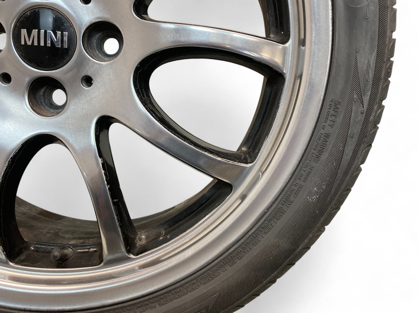 Mini Cooper JCW Refinished 18" Bright Turned Double Spoke Wheels R105 36116777973 02-15 R5x 512