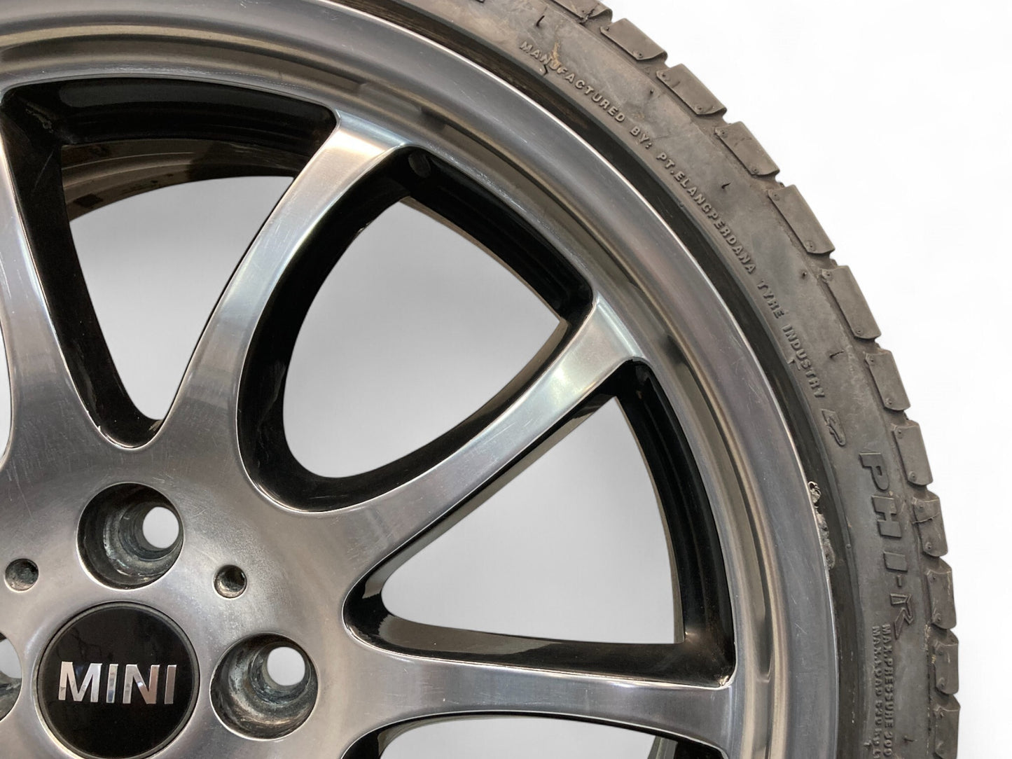 Mini Cooper JCW Refinished 18" Bright Turned Double Spoke Wheels R105 36116777973 02-15 R5x 512