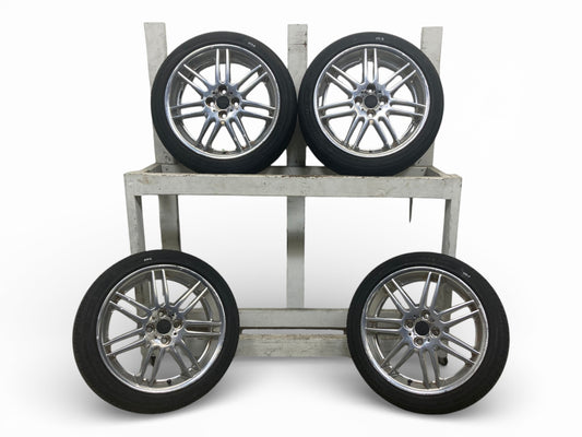 Mini Cooper 17" Polished Double Spoke Wheel Set R99 BBS 36116778427 02-15 R5x 533