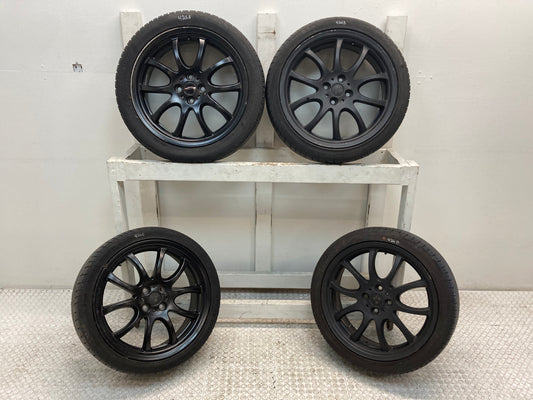 Mini Cooper Wheels Black R105 JCW Double Spoke  18" 02-15 426