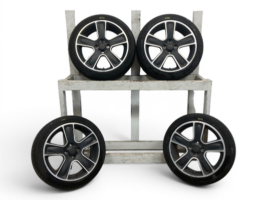 Mini Cooper 17" Black Star Bullet Wheel Set R111 36116784124 2002-2015 R5x 547